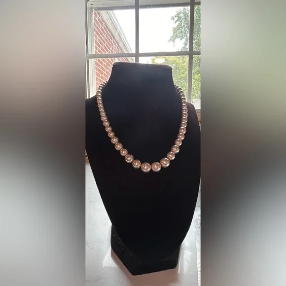 Tiffany & Co. Sterling Silver Graduated Bead Necklace - Picture 1 of 15